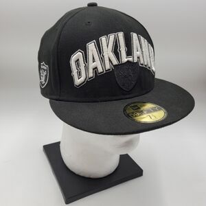 59FIFTY OAKLAND RAIDERS Fitted 7 1/2 Black Hat Cap